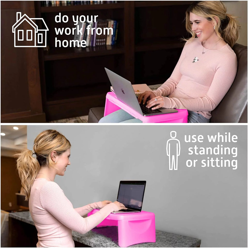 Folding Lap Desk with Breakfast Table and Serving Tray, Pink P611