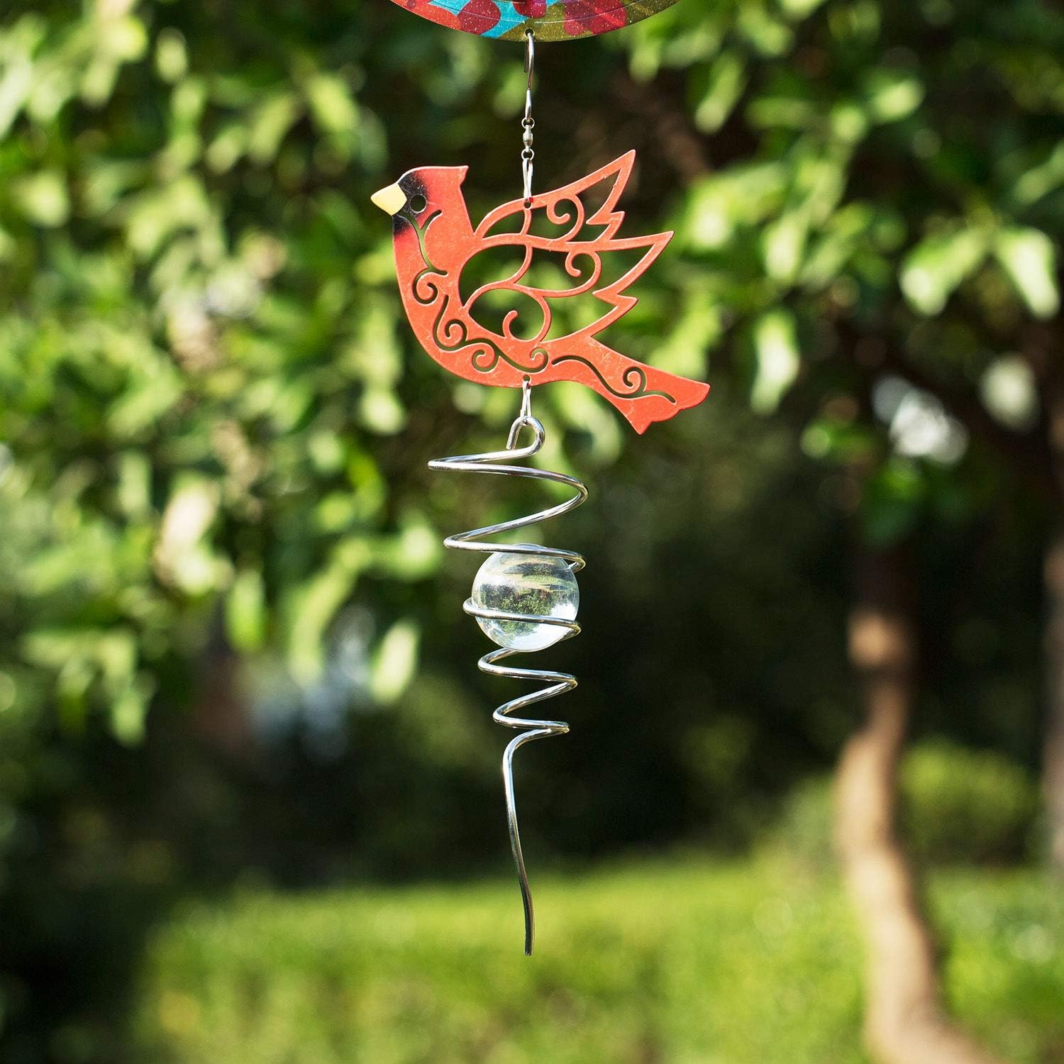 18" Wind Spinner Outdoor Hanging Metal Garden Décor Z329
