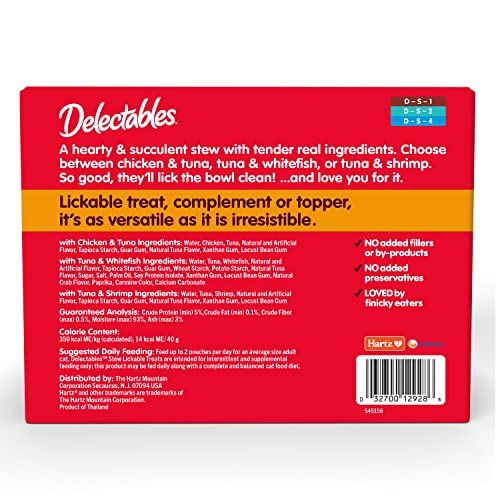 Lickable Wet Cat Treats for Adult & Senior Cats, Variety Pack, 30 Count C7744