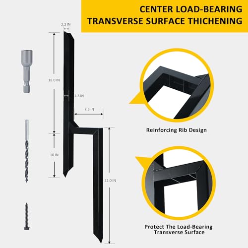 Steel Fence Post Repair Stakes, 40 Inch, 2 Pack V8401