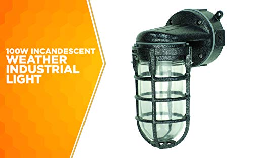 150W Vapor Tight Ceiling Light, Vandal Resistant Security Light C4015