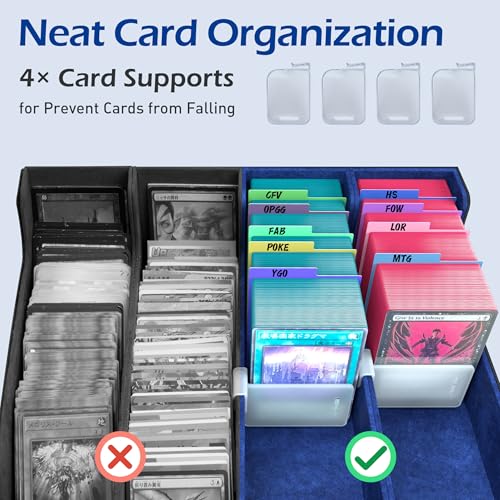 Trading Card Storage Box with 50 Sleeves and 24 Dividers G3044