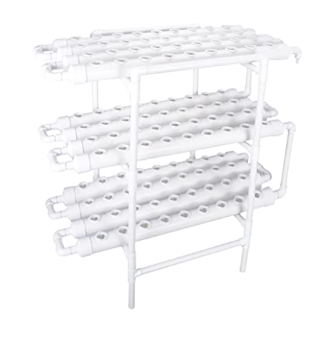 (2024 Upgraded Version) Hydroponics Growing System 108 Plant Sites,3 Layers Food-Grade PVC-U Pipes Hydroponic Grow Kit Gardening System for Fruit Vegetables