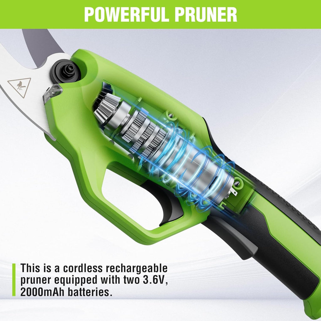 Electric Pruning Shears, Cordless Tree Pruner with Rechargeable Battery L638