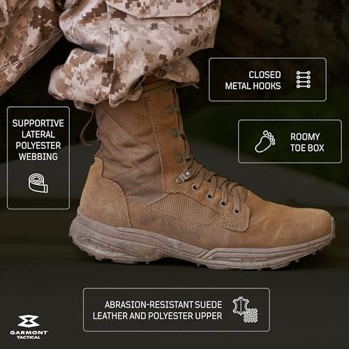 Tactical Military Combat Boots for Men and Women, Lightweight Suede Leather F828584