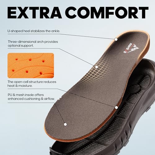 Men's Tactical Hiking Boots Lightweight Cushion Sole Side Zipper 8 Inches C799