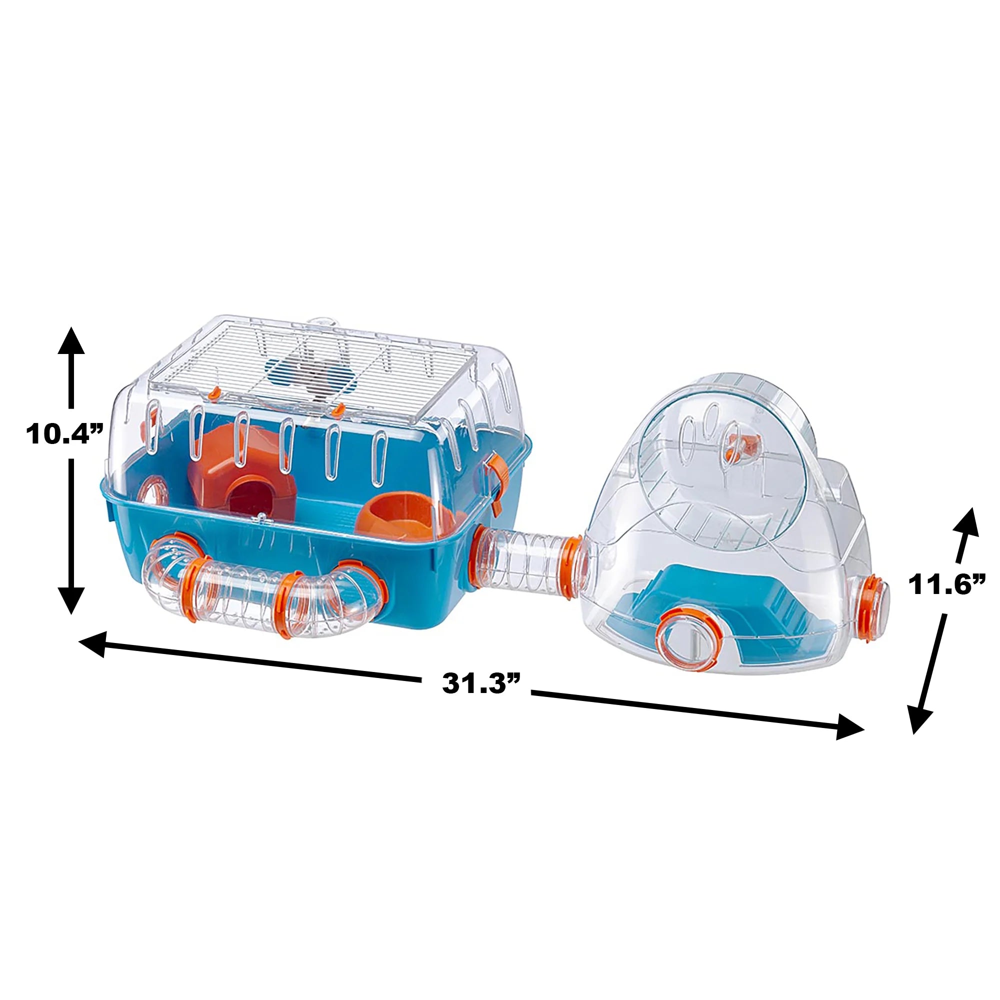 Hamster Cage with Accessories, Blue L693