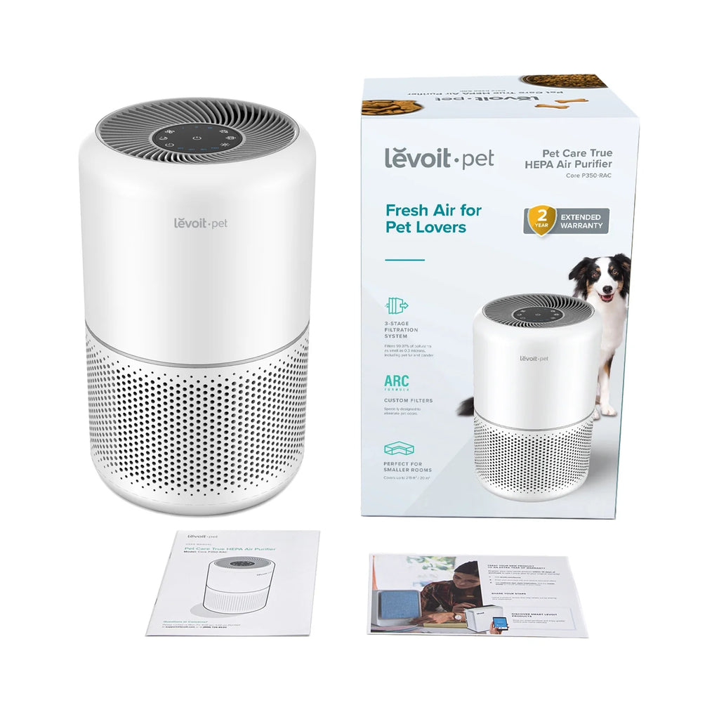 White Air Purifier with HEPA Filters for Large Rooms D2362