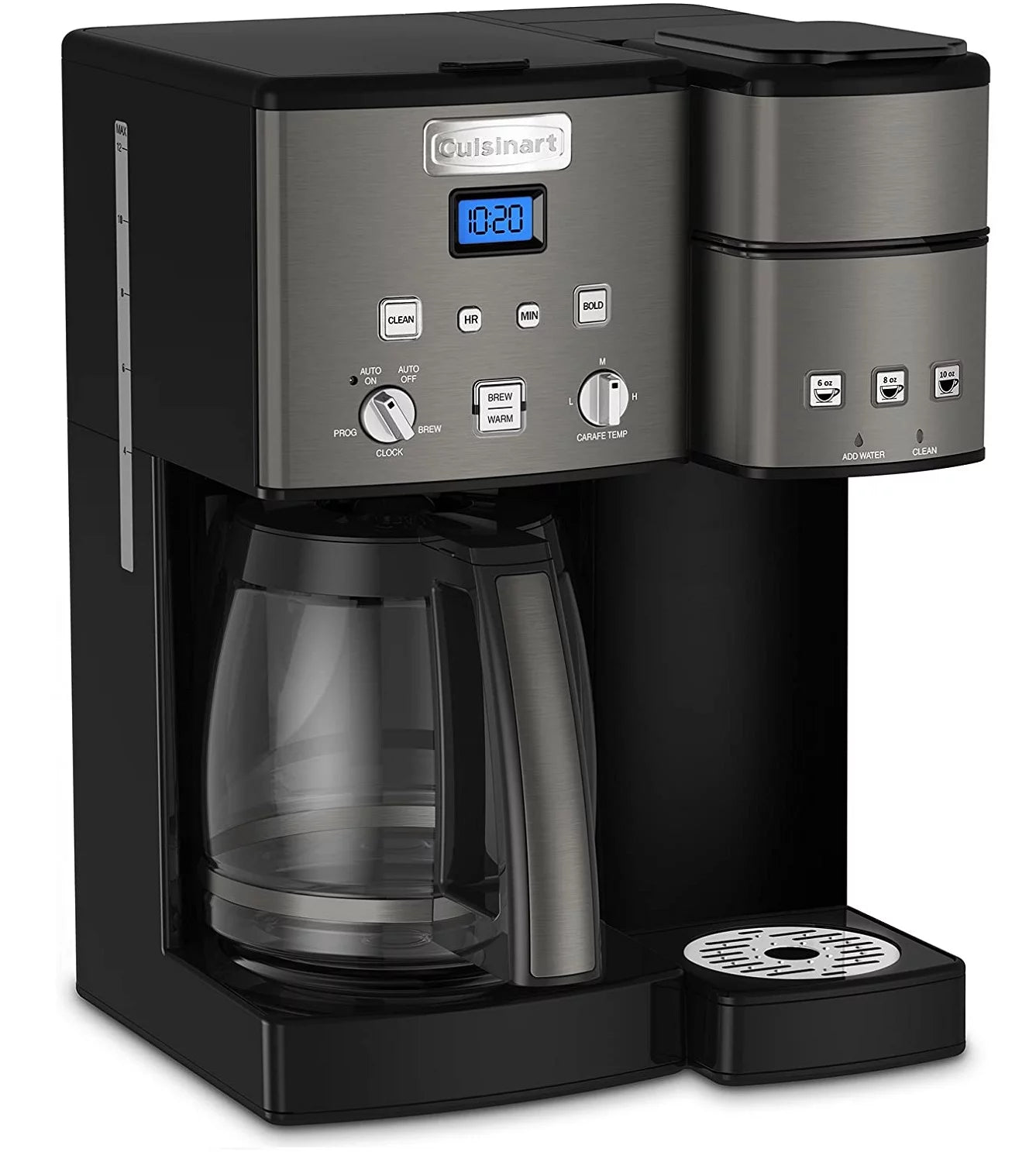 12 Cup Coffee Maker and Single-Serve Brewer - Black X6883