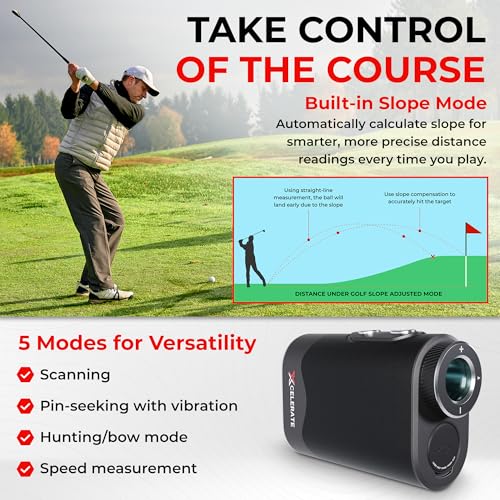 Golf Rangefinder 1000 Yards with Slope Mode and 6X Magnification X81681