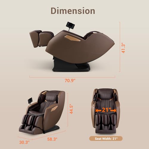 Full Body Massage Chair with Heat, Zero Gravity Recliner M980971