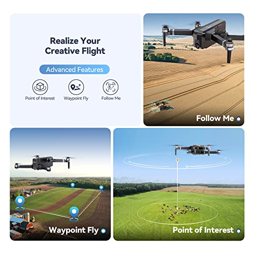 Drone with 6K Camera, 3-Axis Gimbal, 70-Min Flight Time, 10000ft FPV Transmission O887483