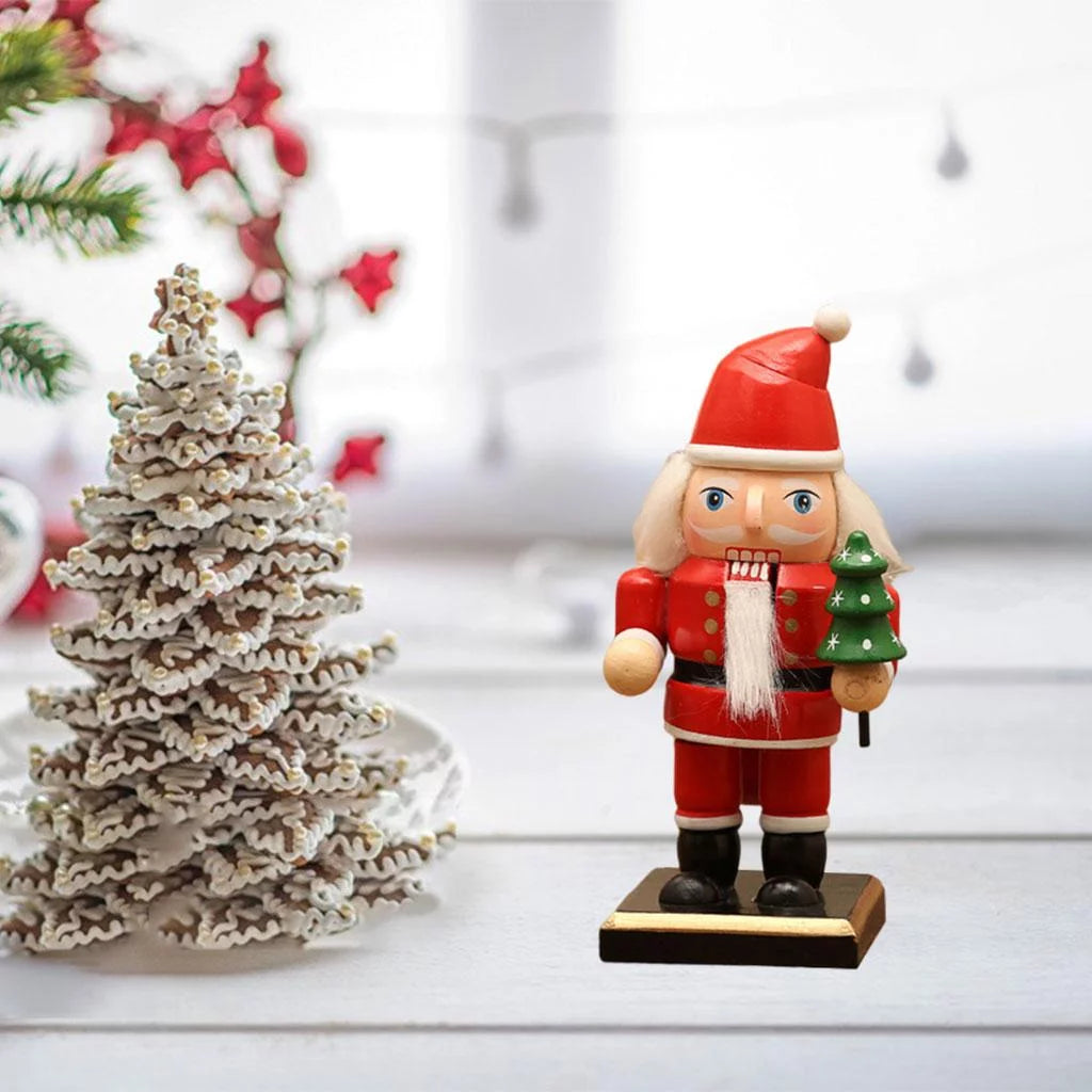 2-pack 16cm Wooden Nutcracker Christmas Décor G303
