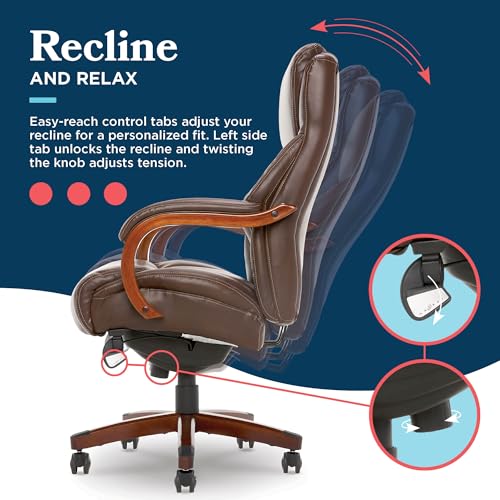 Executive Office Chair with Lumbar Support and Memory Foam Cushion T501837