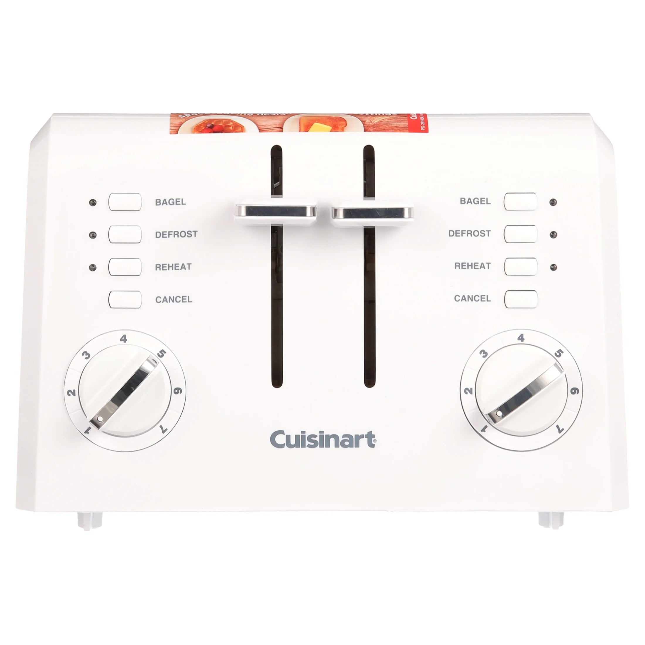 4 Slice Compact Plastic Toaster A14896