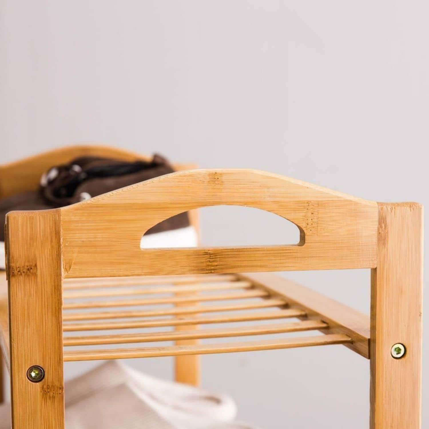 Bamboo Wooden Shoe Rack Organizer Stand Storage Shelf Z8900