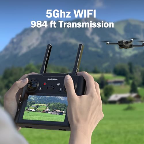 GPS Drone with Camera for Adults, 4.5 Inch LCD Screen, 32G SD Card, Auto Return H5957
