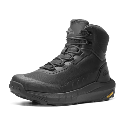 Men's Tactical Hiking Boots Lightweight Cushion Sole Side Zipper 8 Inches C799