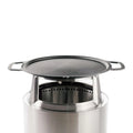 Solo Stove Bonfire Griddle + Hub, Cast Iron Cookware with Stainless steel Hub for 8” Elevation, Addition to Bonfire fire pit, Weight: 19.5lbs , Cooking surface diameter 17.75"