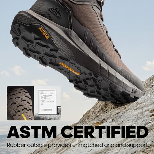 Men's Tactical Hiking Boots Lightweight Cushion Sole Side Zipper 8 Inches C799