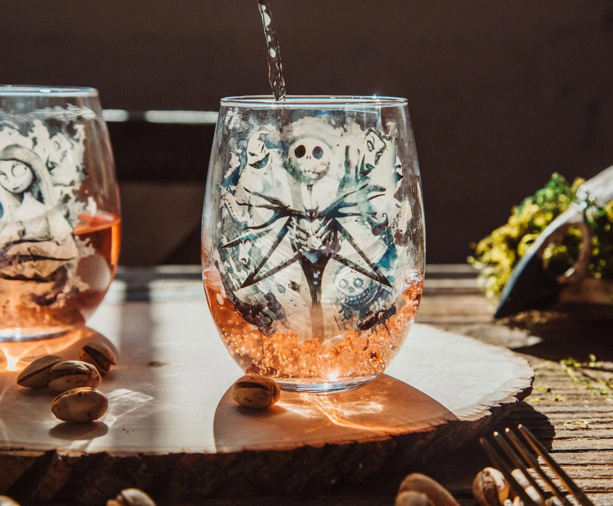 Stemless Wine Glasses Set of 2 U14207
