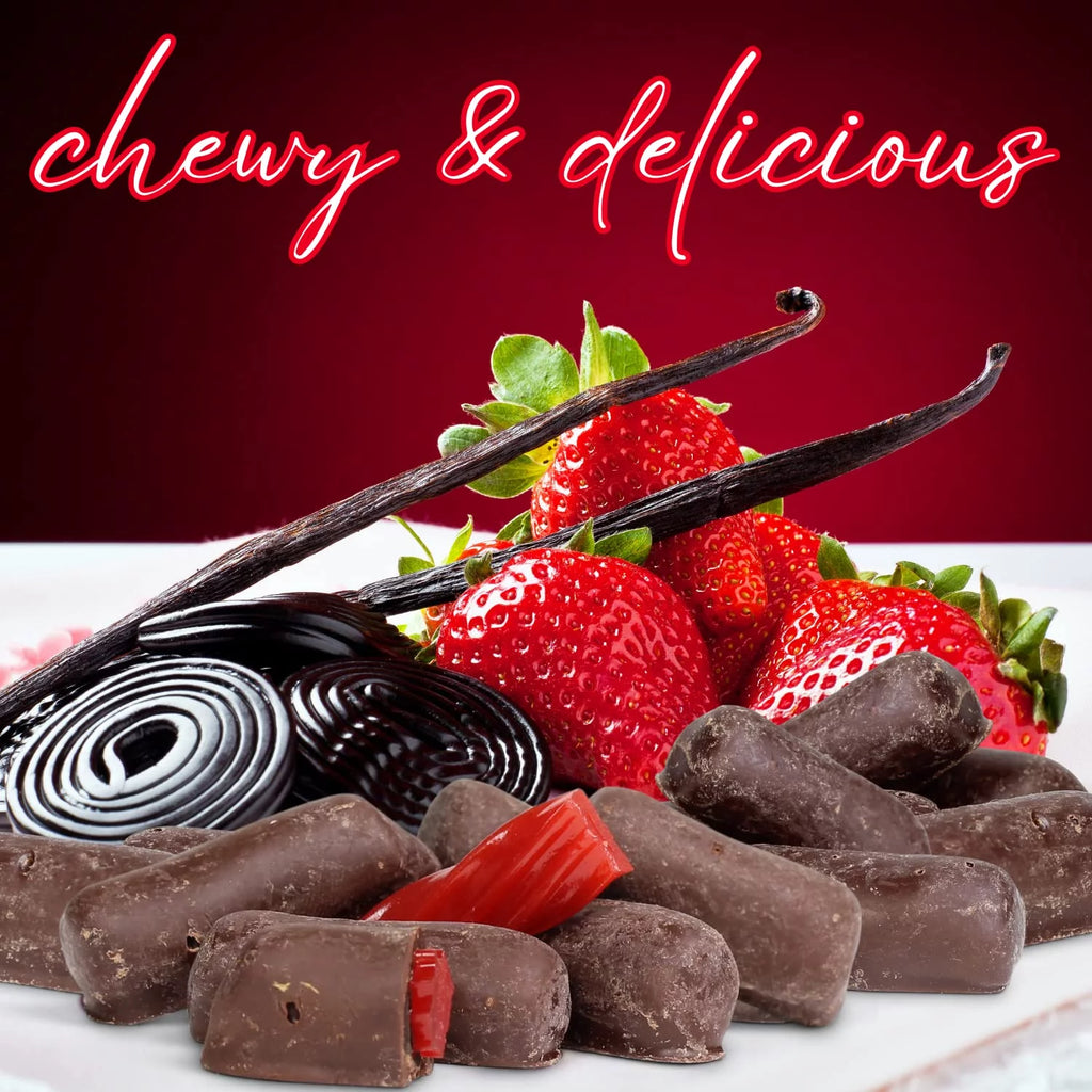 Chocolate Covered Strawberry Licorice Bits, 2 Lbs Bag K489
