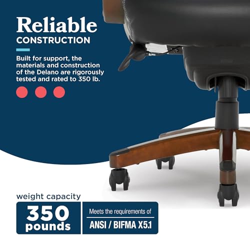 Executive Office Chair with Lumbar Support and Memory Foam Cushion T501837