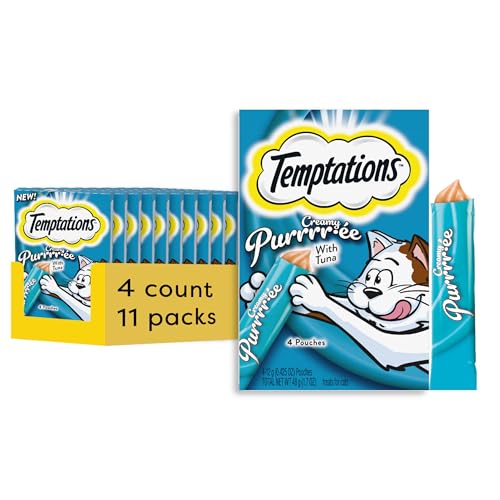 Creamy Puree Lickable Cat Treats, 0.42 oz Tubes, 48 Count Y26330
