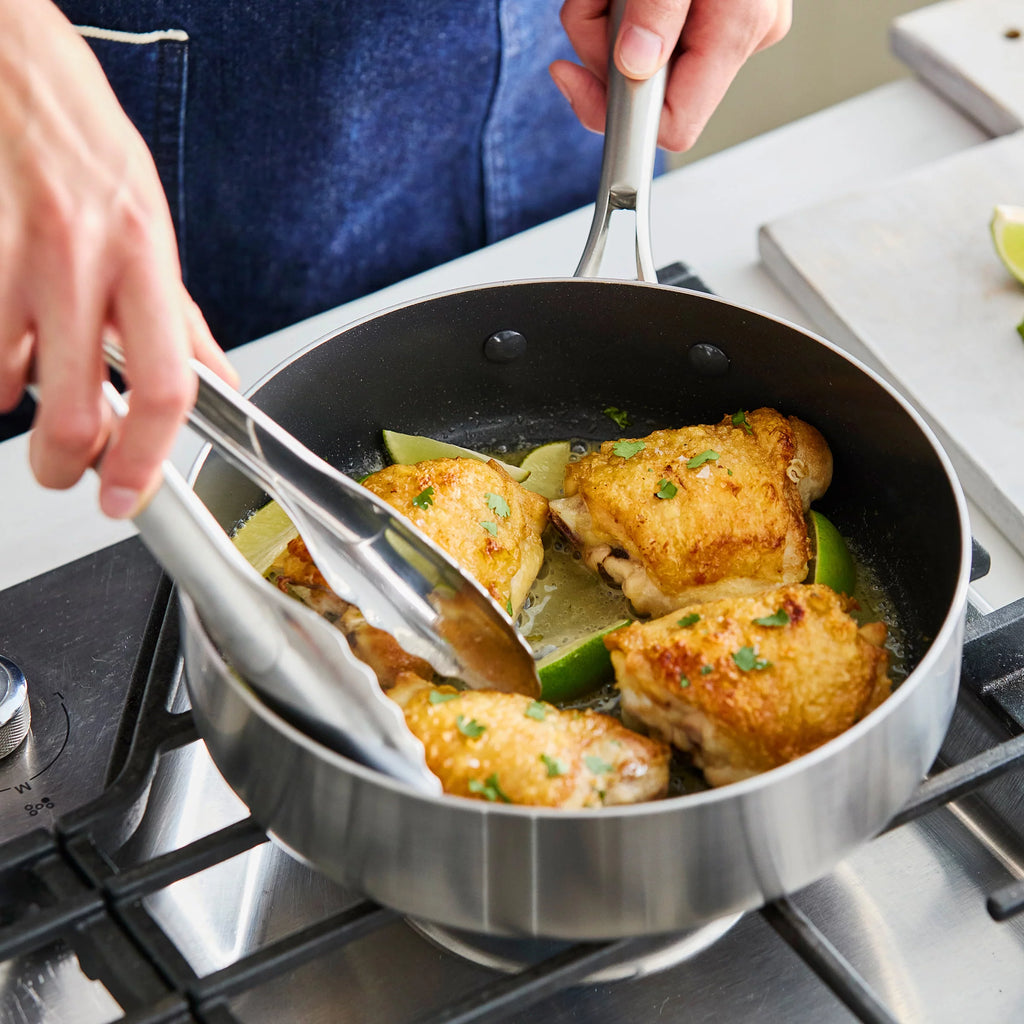 10pc Stainless Steel Clad Cookware Set X915