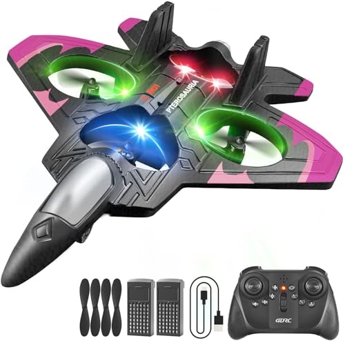 Foam Remote Control Airplane Fighter Jet with Lights for Kids Adults H4069