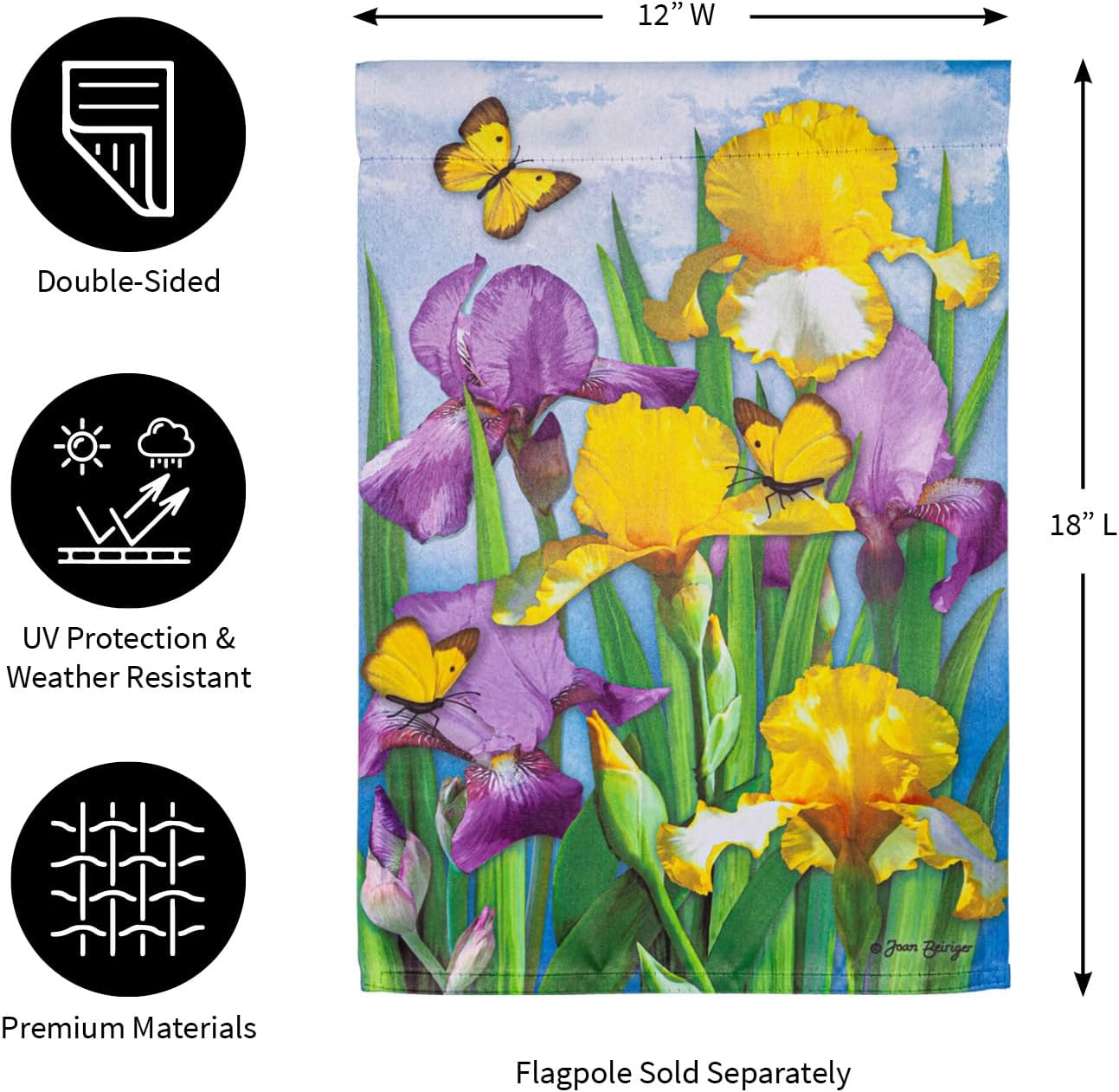 Spring Suede Garden Flag 12x18 Double Sided R260