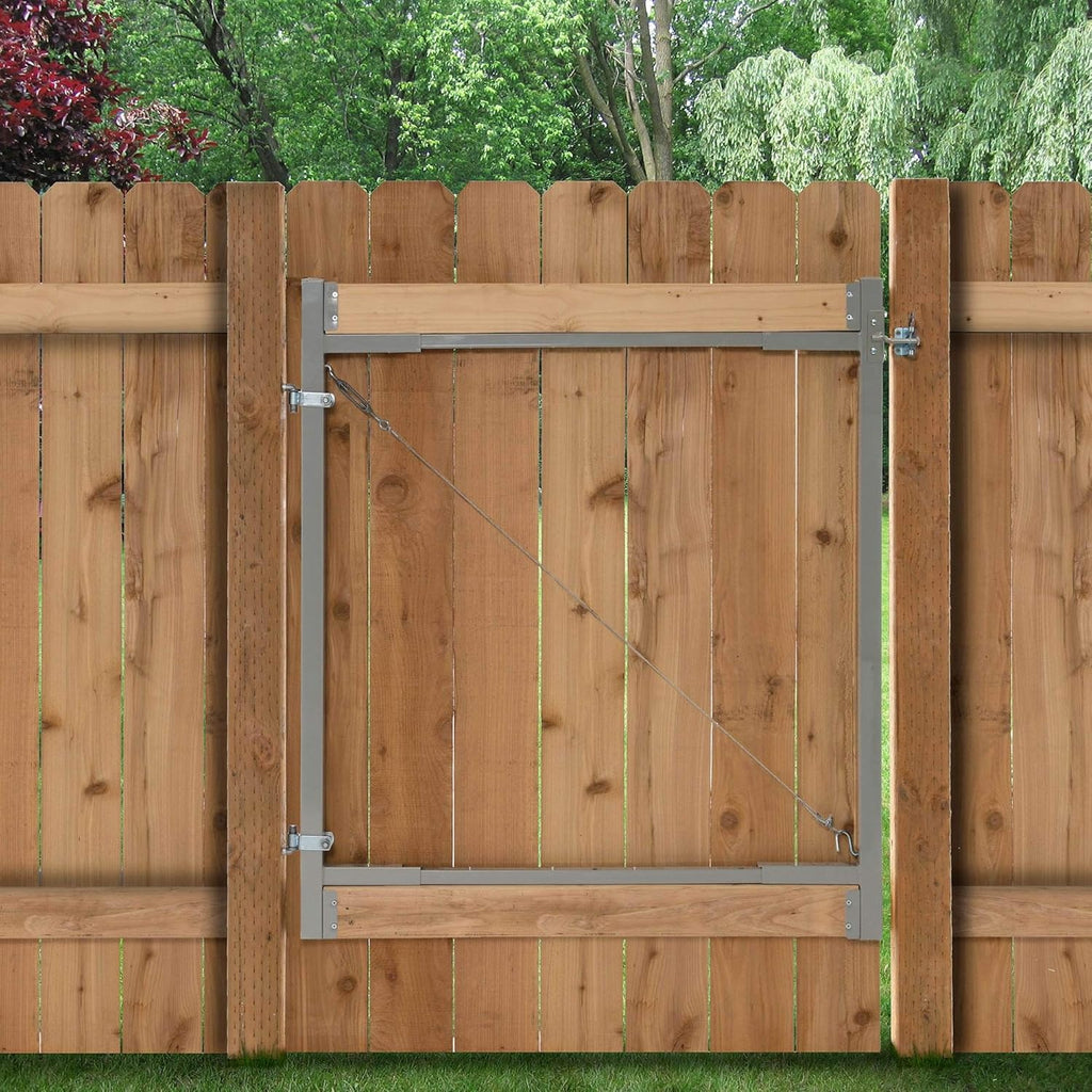 Steel Frame Gate Kit, 36"-72" Wide Opening to 6' High (4 Pack)