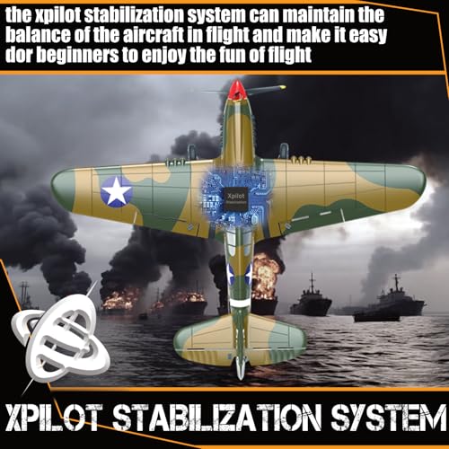RC Plane 4-CH Remote Control Airplane Ready to Fly with Stabilization System for Beginners O911903