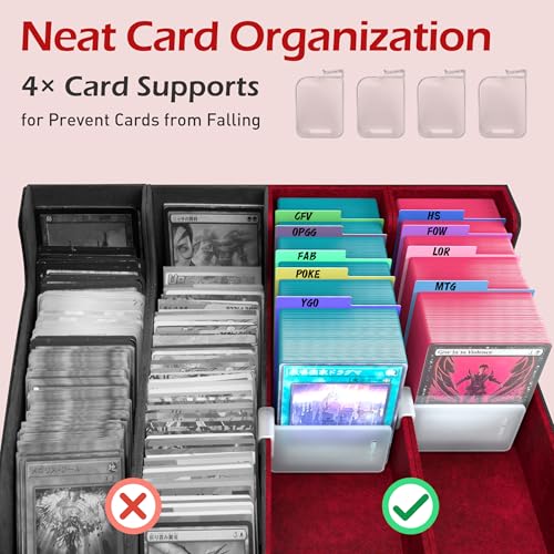 Trading Card Storage Box with 50 Sleeves and 24 Dividers G3044