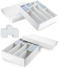 Card Storage Box, 5 Pack 3200 Count with Dividers for Trading Cards I875