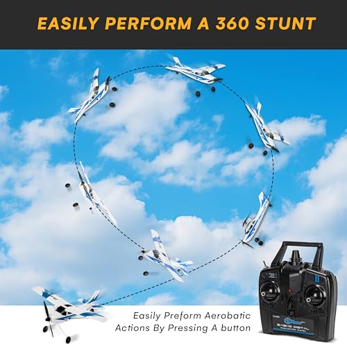 RC Plane Remote Control Airplane for Adults Kids 4 Channel Stunt Flying 20 Inch Wing Span S504403