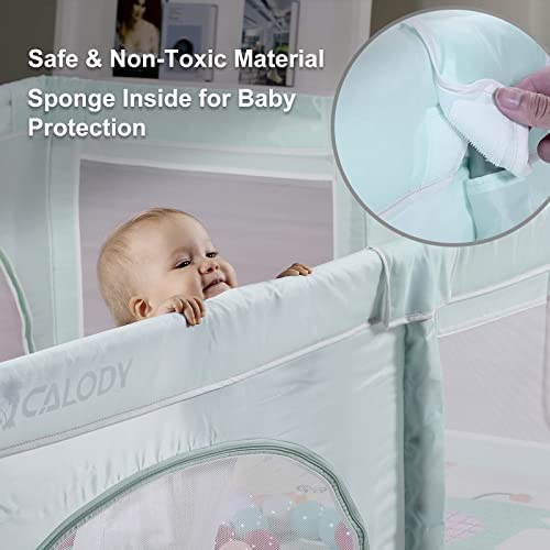 Extra Large Baby Playpen with Window Gates, Indoor Safety Activity Center Q865