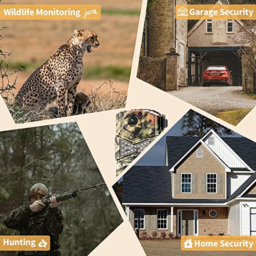 24MP 1080P Waterproof Trail Camera 2 Pack with Night Vision C411425