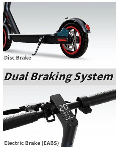 Electric Scooter for Adults, 500W Motor, Folding with Dual Suspension D383