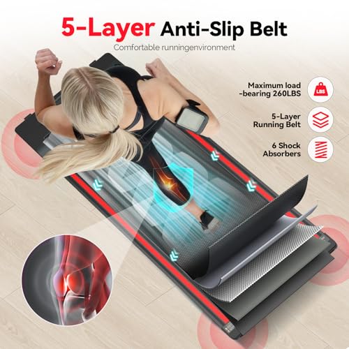 Walking Vibration Pad with APP, 3 in 1 Under Desk Treadmill, Low Noise with Remote Control V76557