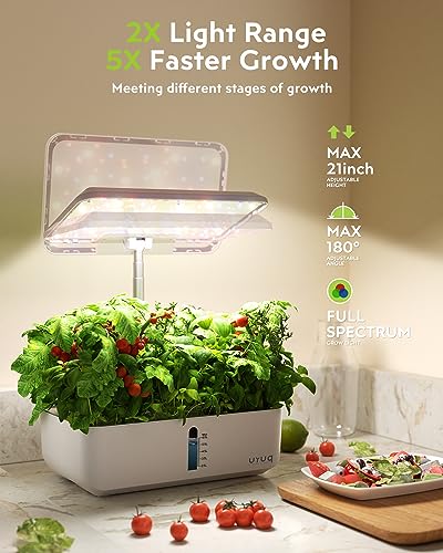Hydroponics Growing System Indoor Garden with LED Grow Light, 12 Pods J571695