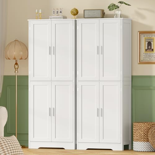 67" Storage Cabinet with 4 Doors and 2 Adjustable Shelves E834926