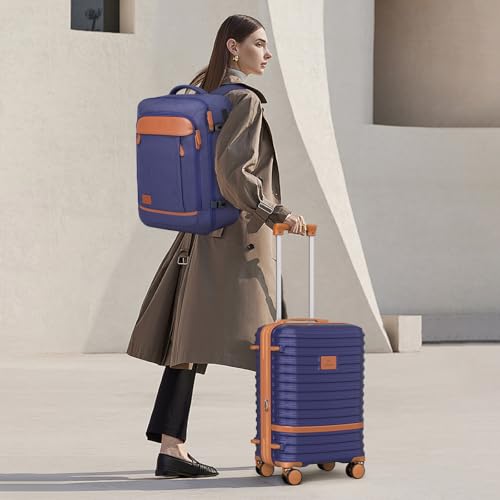 Expandable Carry-On Luggage Set, Lightweight Hard Shell 20 Inch with Spinner Wheels M12570