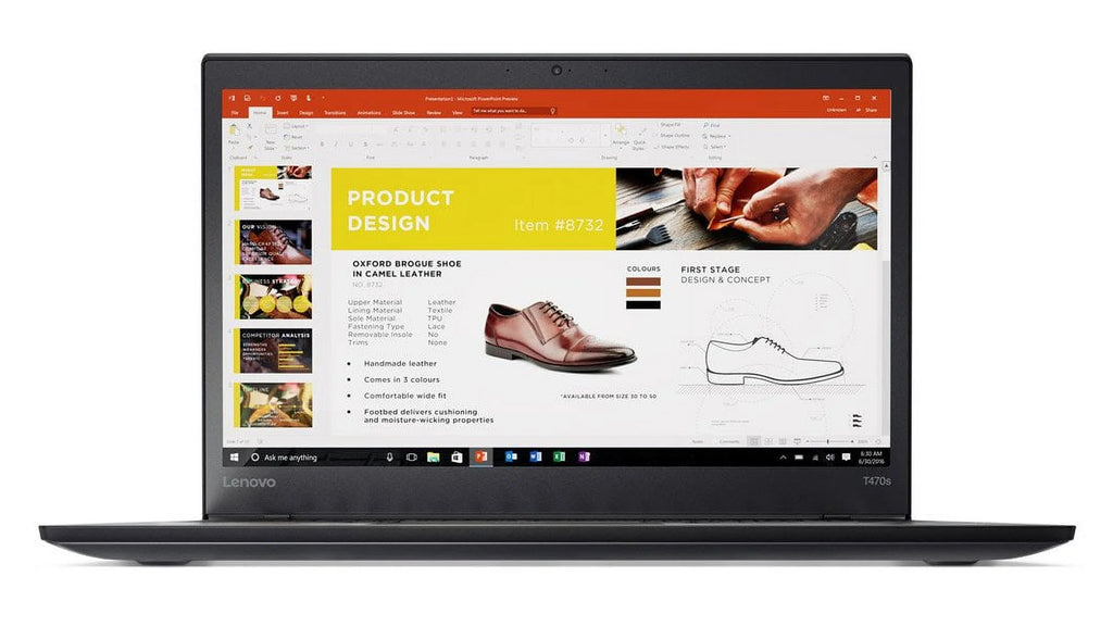 Lenovo ThinkPad T470s Windows 10 Pro LTE 4G Laptop - Intel Core i5-6300U, 20GB RAM, 256GB PCIe NVMe SSD, 14" IPS FHD (1920x1080) Matte Display, Fingerprint Reader, Black Color