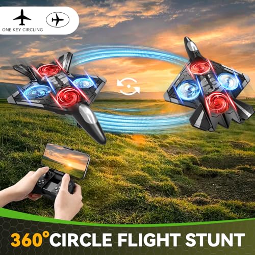 RC Plane with Camera, Foam Remote Control Drone for Kids and Adults V58020