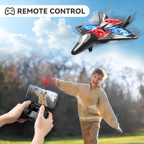 RC Plane with Camera, Foam Remote Control Drone for Kids and Adults V58020