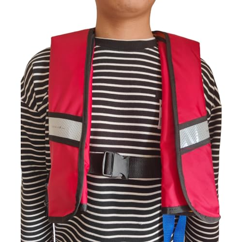 Snorkel Vest, Inflatable Swim Jacket for Snorkeling Diving Safety, Adjustable for Men Women L2046