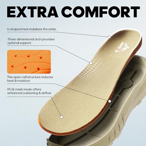 Men's Tactical Hiking Boots Lightweight Cushion Sole Side Zipper 8 Inches C799