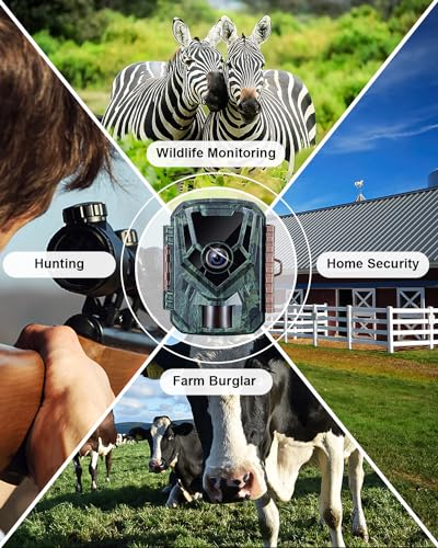 2 Pack Trail Cameras 36MP 2.7K with Night Vision and Waterproof Housing D25985