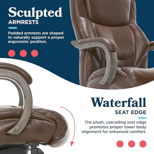 Executive Office Chair with Lumbar Support and Memory Foam Cushion T501837